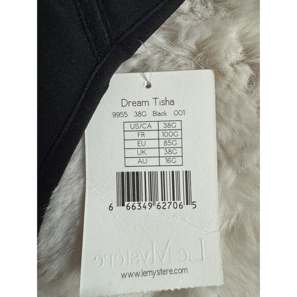 Le Mystere Dream Tisha Full-Busted Bra Black 38G Underwire Wide strap New Tags - Picture 6 of 7